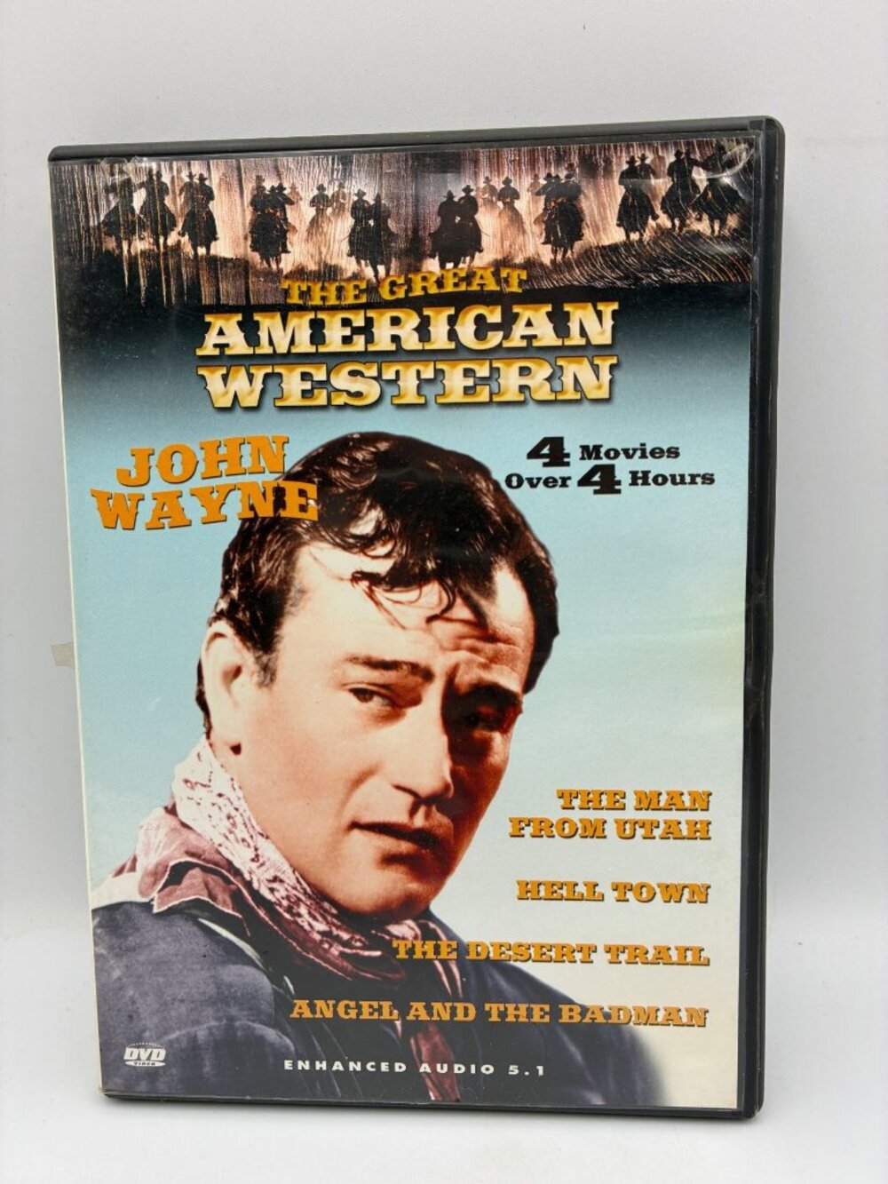 John Wayne The Great American Western 4 Movies Enhanced Audio Over 4 Hours DVD